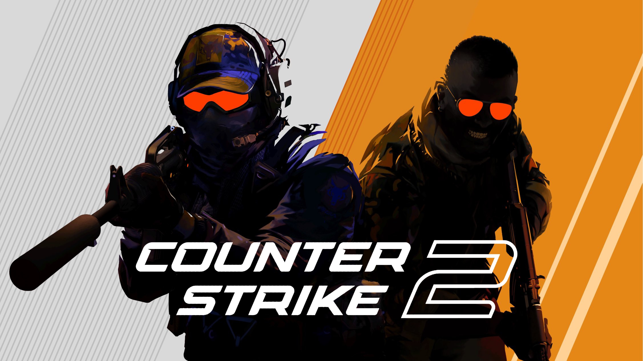 Capa do jogo Counter Strike com dois homens armados.