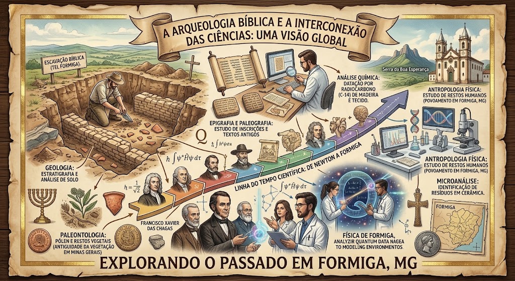 Arqueologia biblica e diversas ciências em apenas uma imagem.
