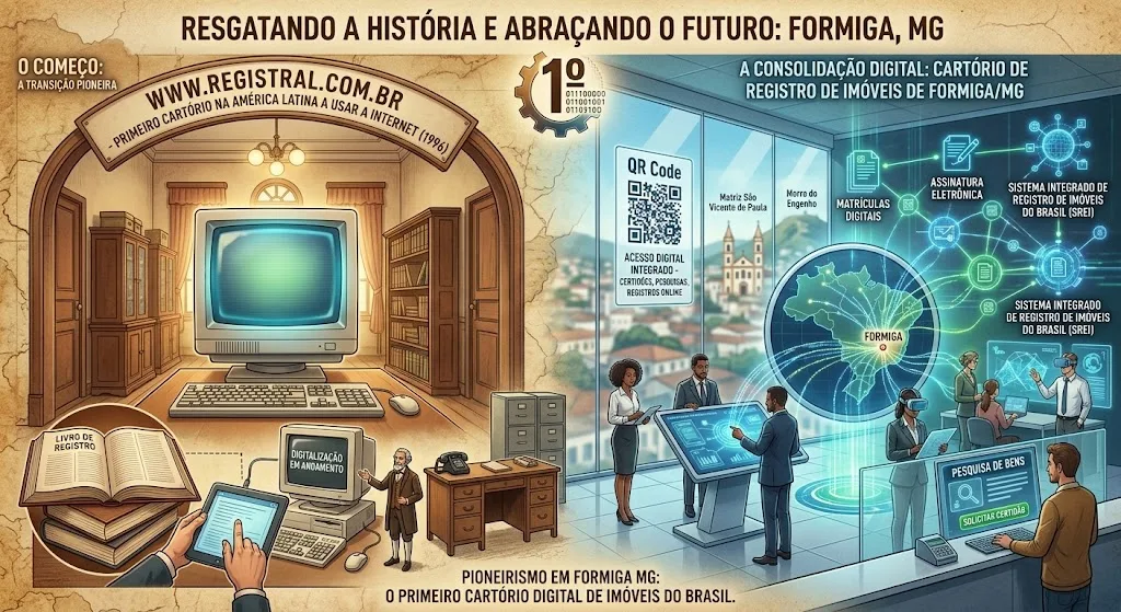 Pioneirismo no Centro-Oeste Mineiro: Como Formiga (MG) se Tornou a Primeira Cidade do País a Liderar a Desmaterialização dos Cartórios de Registro de Imóveis